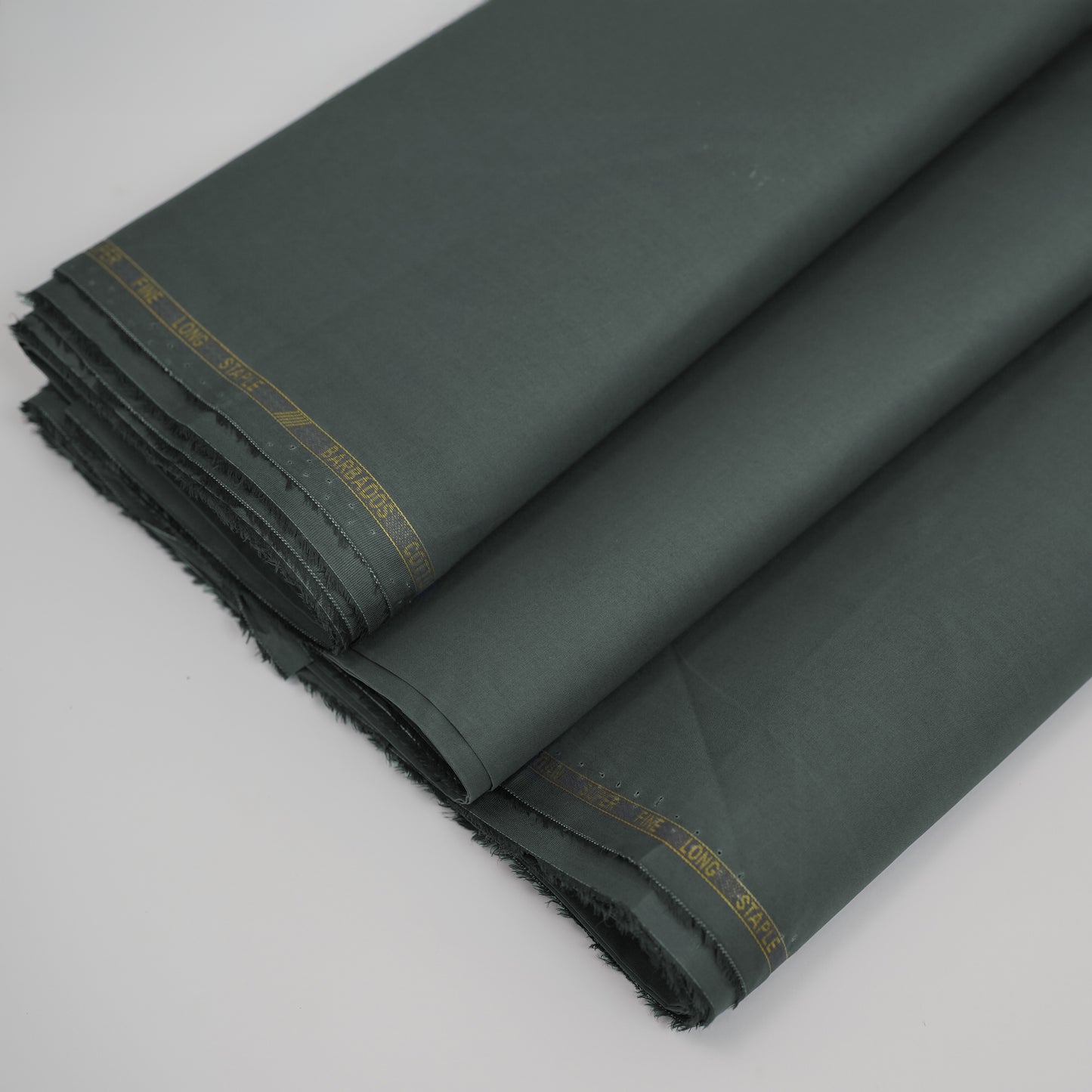 Grey Green Barbados Silver Touch | Wrinkle-Resistant Pima Cotton (54” Width) 