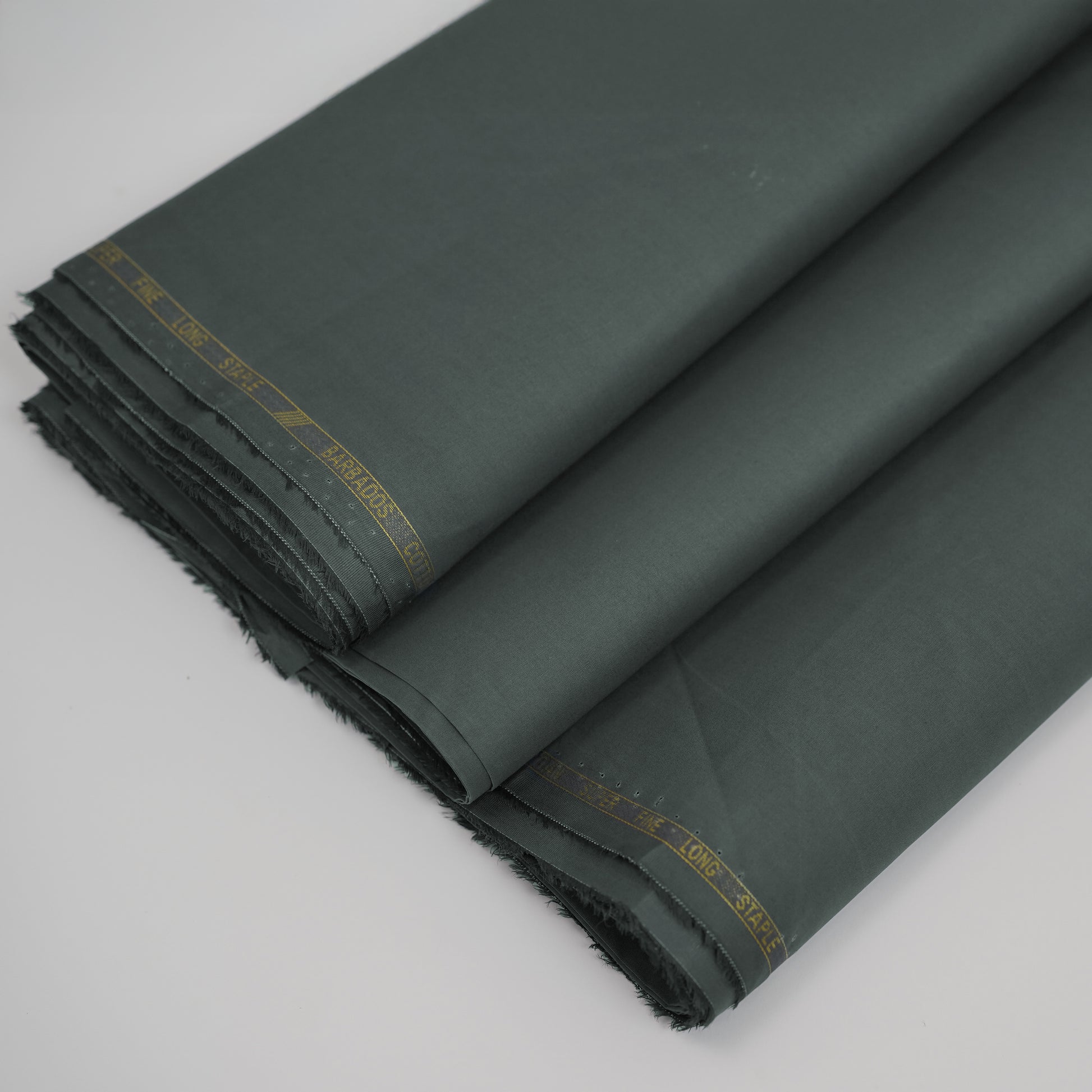 Grey Green Barbados Silver Touch | Wrinkle-Resistant Pima Cotton (54” Width) 