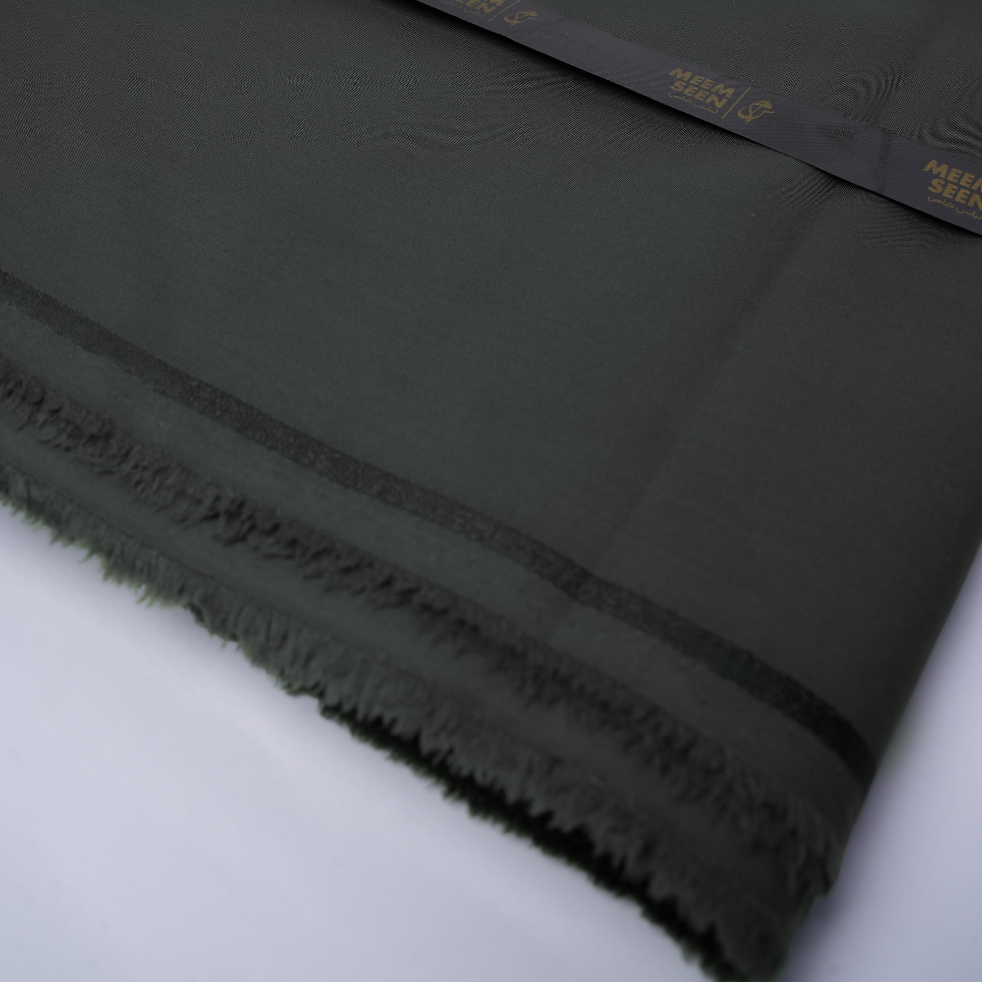 Red Horse – Premium Poly Viscose Wash & Wear Unstitched Fabric for Men - Grey Green 