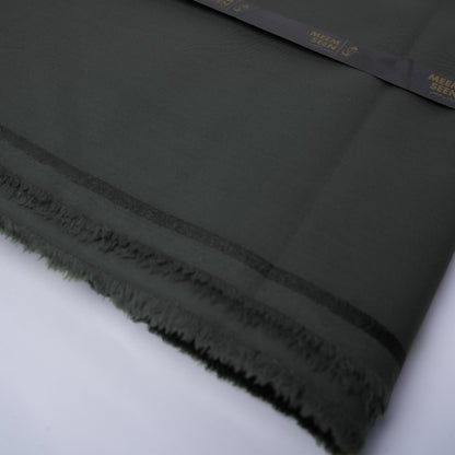 Red Horse – Premium Poly Viscose Wash & Wear Unstitched Fabric for Men - Grey Green 