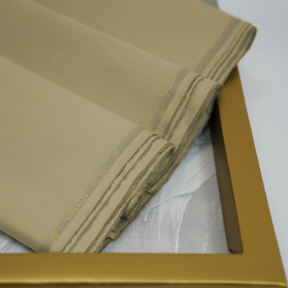 Barbados Silver Touch | Khaki Wrinkle-Resistant Pima Cotton (54” Width) 