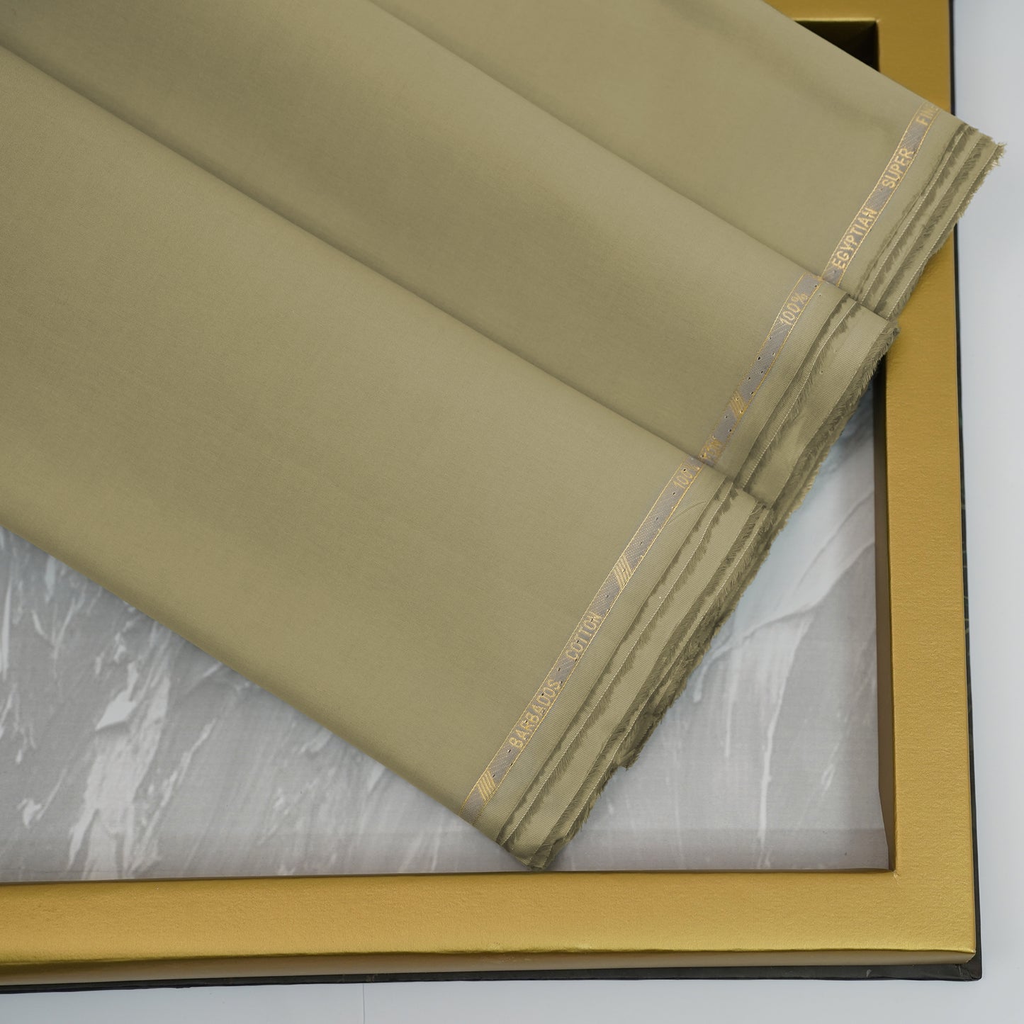 Khaki Barbados Silver Touch | Wrinkle-Resistant Pima Cotton (54” Width) 