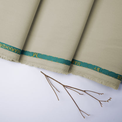 Red Horse – Premium Poly Viscose  Khaki Wash & Wear Unstitched Fabric for Men 