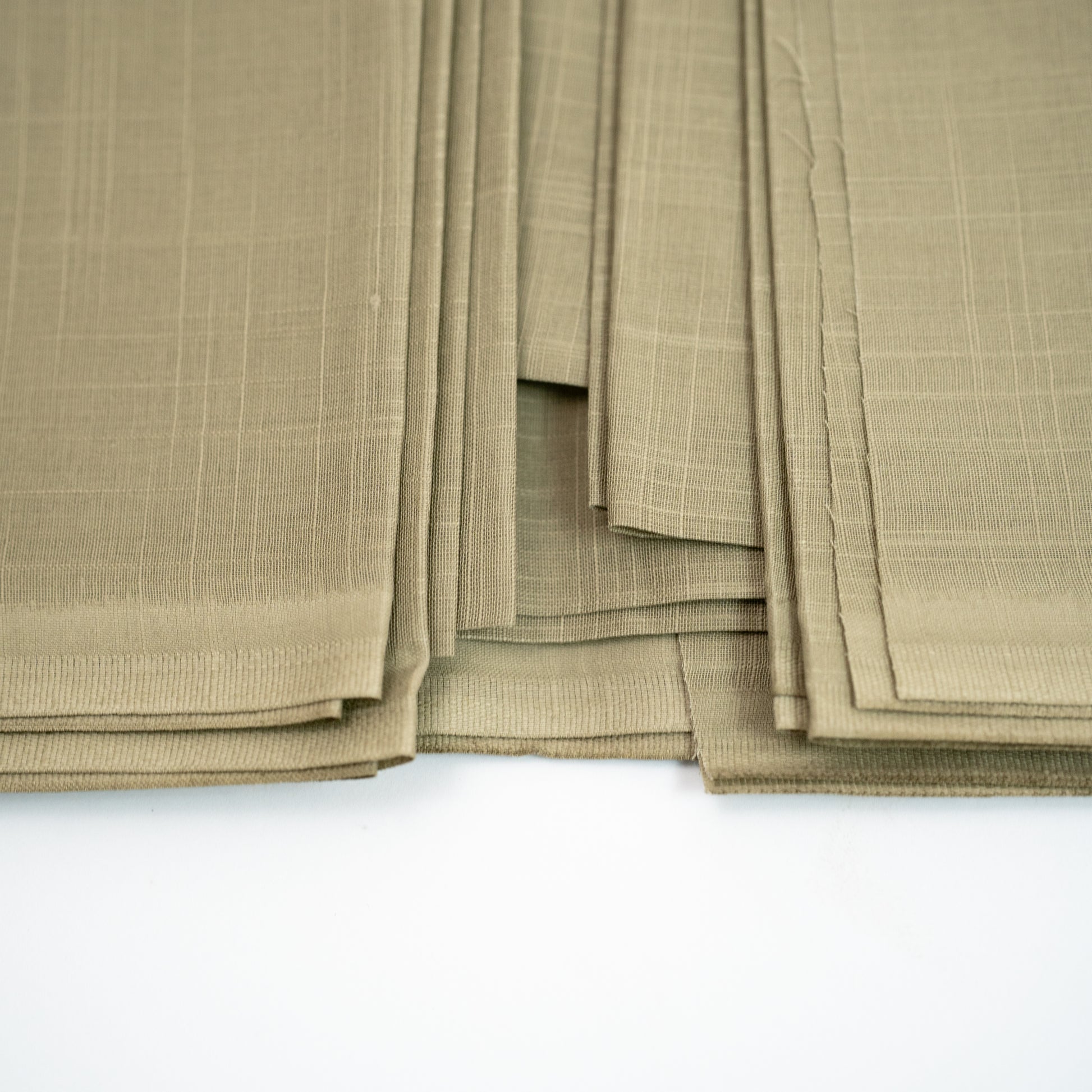 Tiger Cotton Slub | Self-Design Silver Finish (54” Width) Khaki 