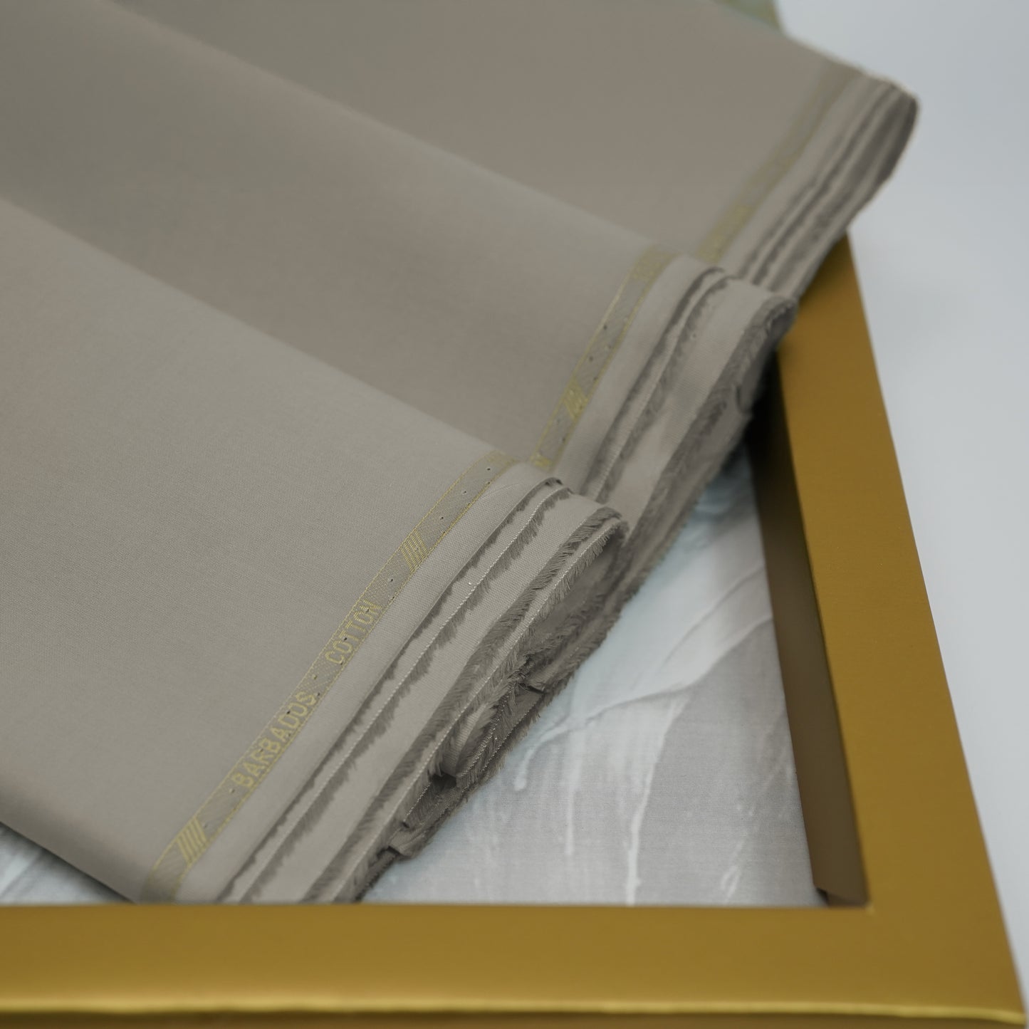 Light Khaki Barbados Silver Touch | Wrinkle-Resistant Pima Cotton (54” Width) 