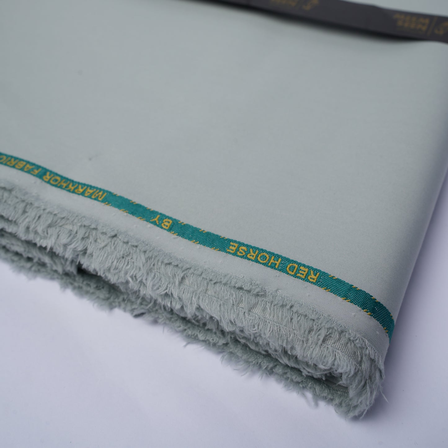 Red Horse – Premium Poly Viscose Wash & Wear Unstitched Fabric for Men - Light Grey