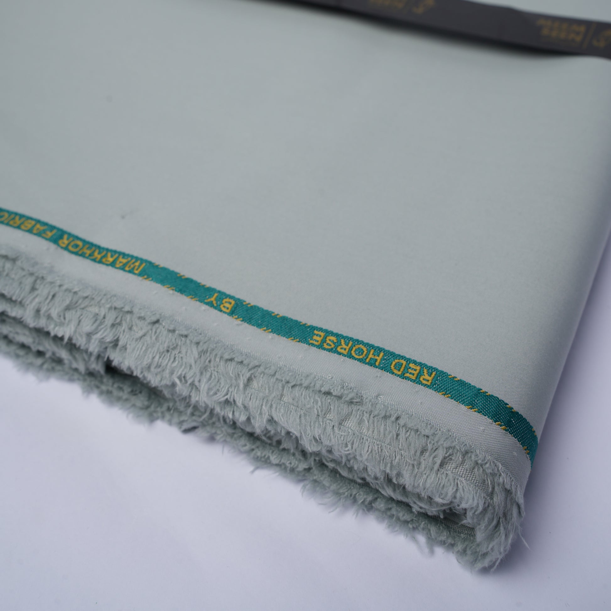 Red Horse – Premium Poly Viscose Wash & Wear Unstitched Fabric for Men - Light Grey