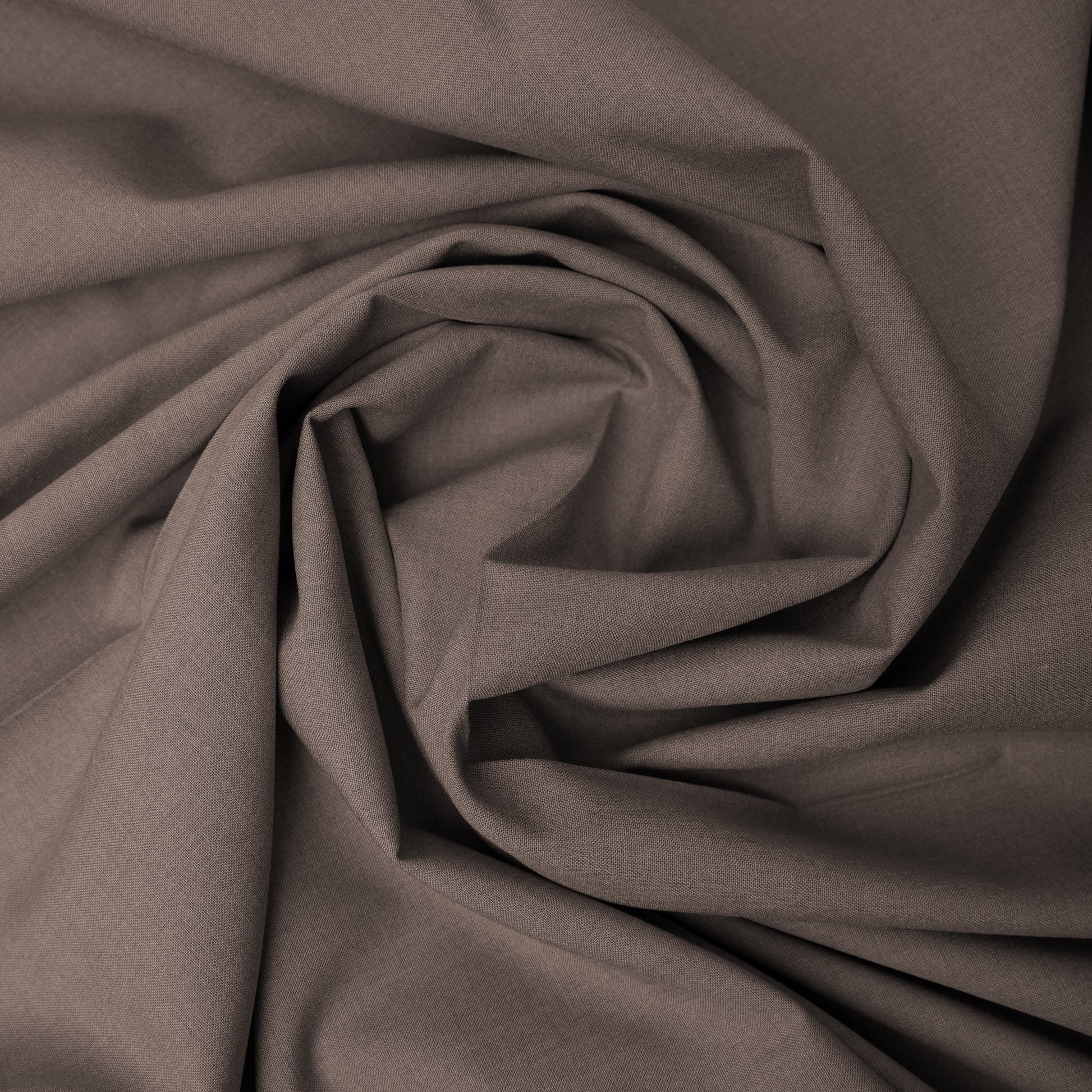 MUTED BROWN Bekson Wash & Wear, Wrinkle Resistant, Self Design Soft Finish 