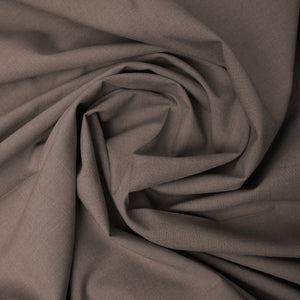 MUTED BROWN Bekson Wash & Wear, Wrinkle Resistant, Self Design Soft Finish 
