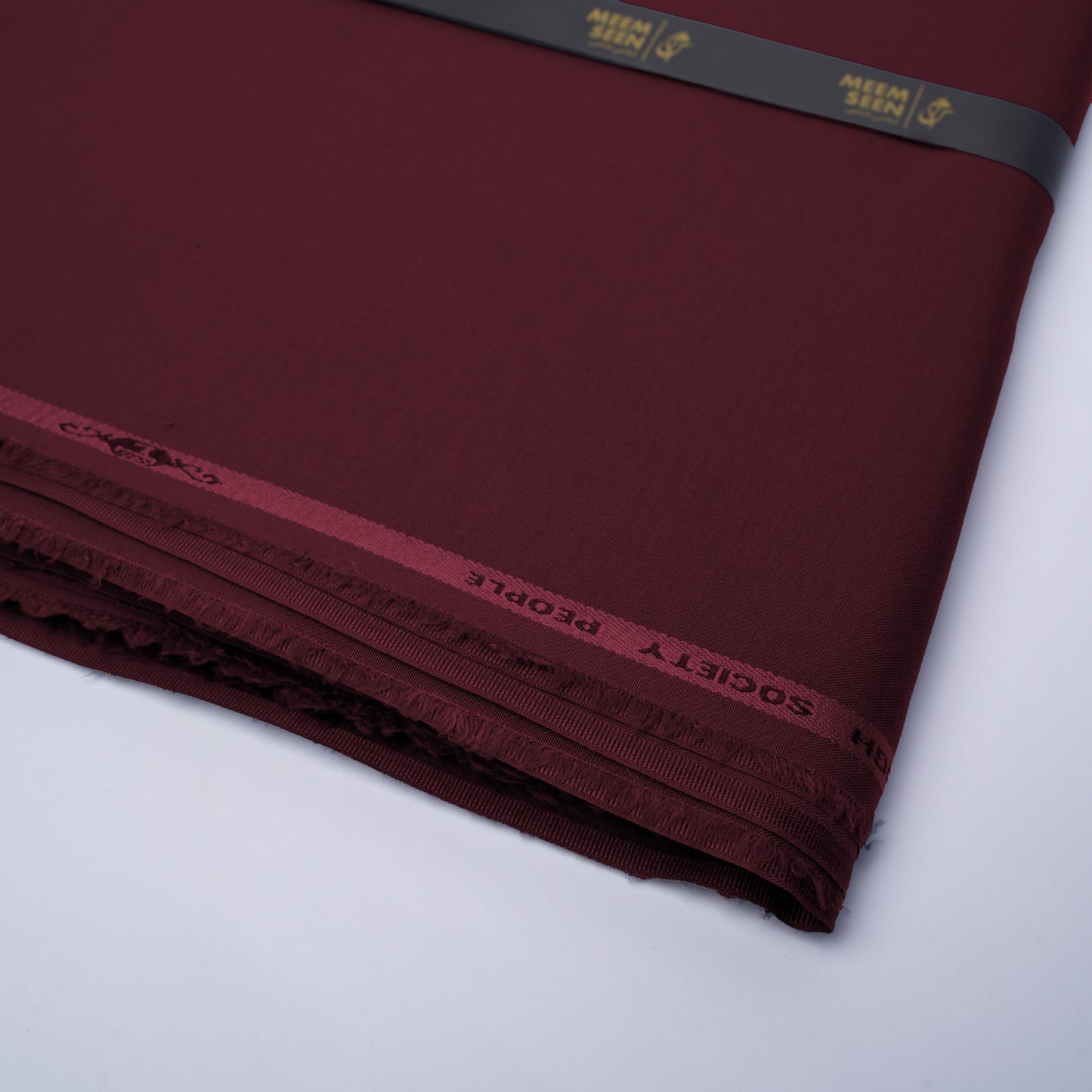 Legacy Boski, Wrinkle Resistant Poly Viscose Blend with Glossy Smooth Finish Maroon 