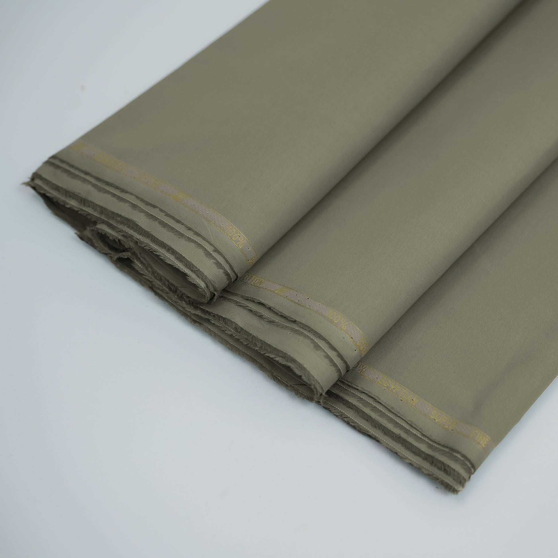 Barbados Silver Touch | Wrinkle-Resistant Pima Cotton (54” Width) Muted Khaki 
