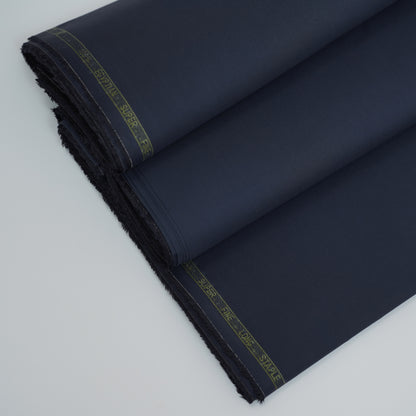 Navy Blue Barbados Silver Touch | Wrinkle-Resistant Pima Cotton (54” Width) 