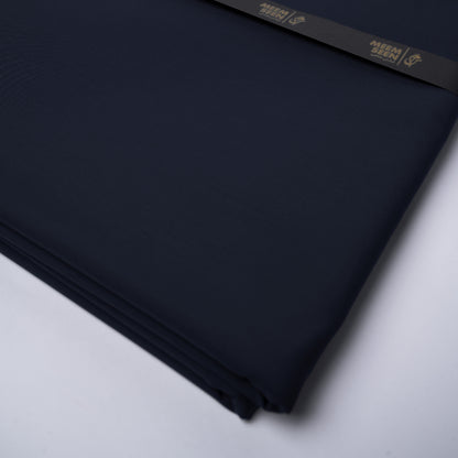 Navy Blue Cocona Wash & Wear, Wrinkle Free, Silky Soft Finish with Matt Look