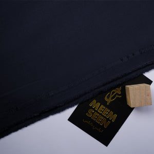 Cocona Wash & Wear, Navy Blue Wrinkle Free, Silky Soft Finish with Matt Look 