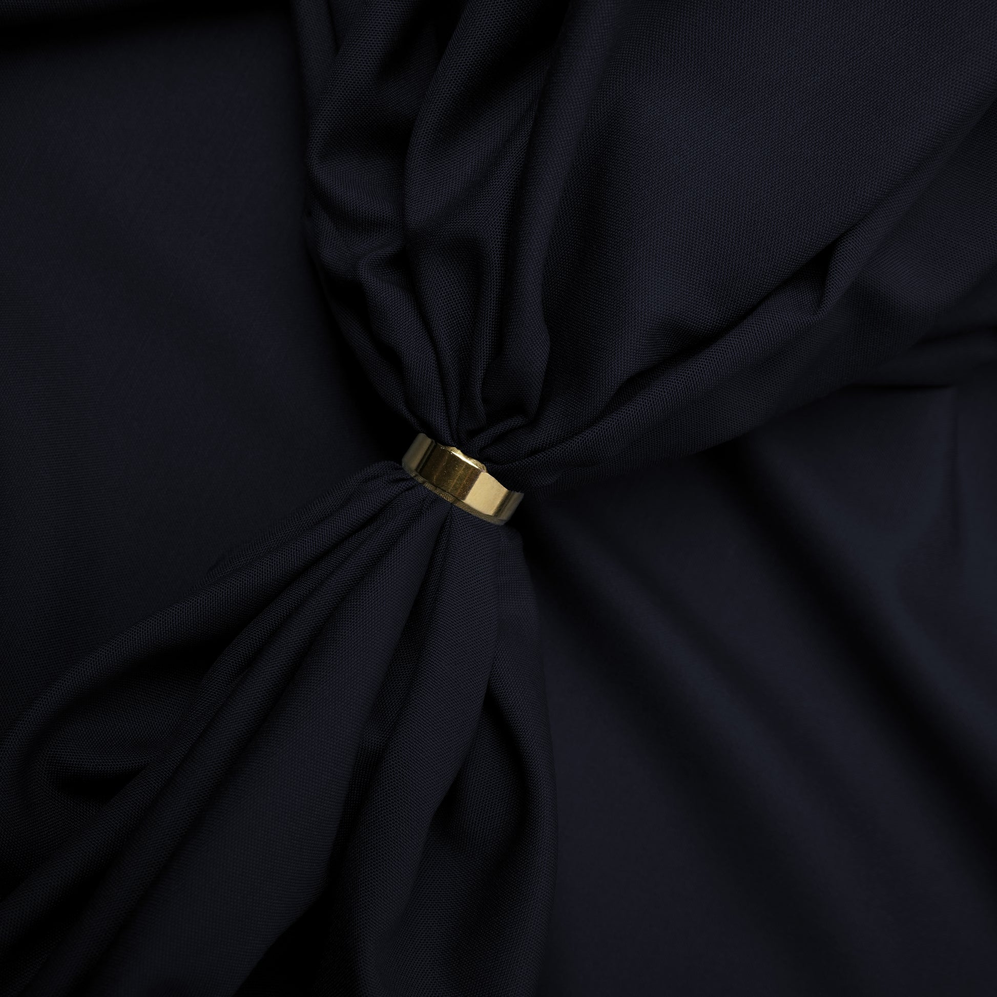 Legacy Boski, Navy Blue Wrinkle Resistant Poly Viscose Blend with Glossy Smooth Finish