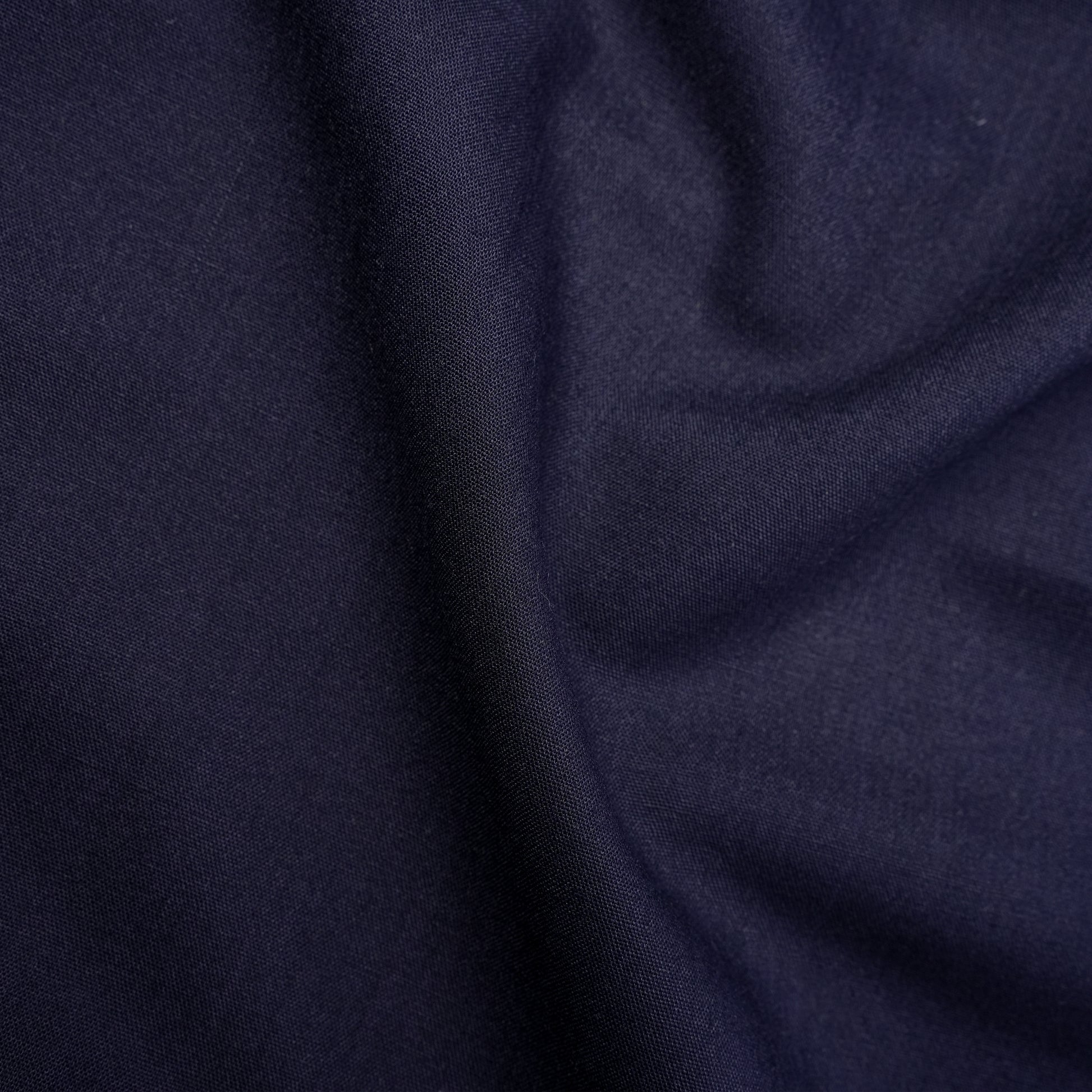 Navy Blue Lagman Wool, Wrinkle Resistant PVT Blend with Soft Smooth Finish and Glowy Look