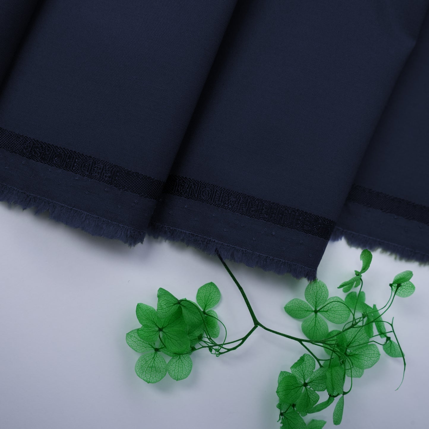 Navy Blue Red Horse Wash & Wear  Unstitched Fabric for Men 