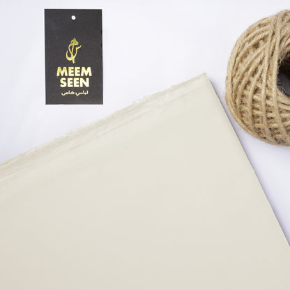 Delicate Twill/Satin | OFF WHITE Wrinkle-Resistant Pima Cotton (54” Width) 