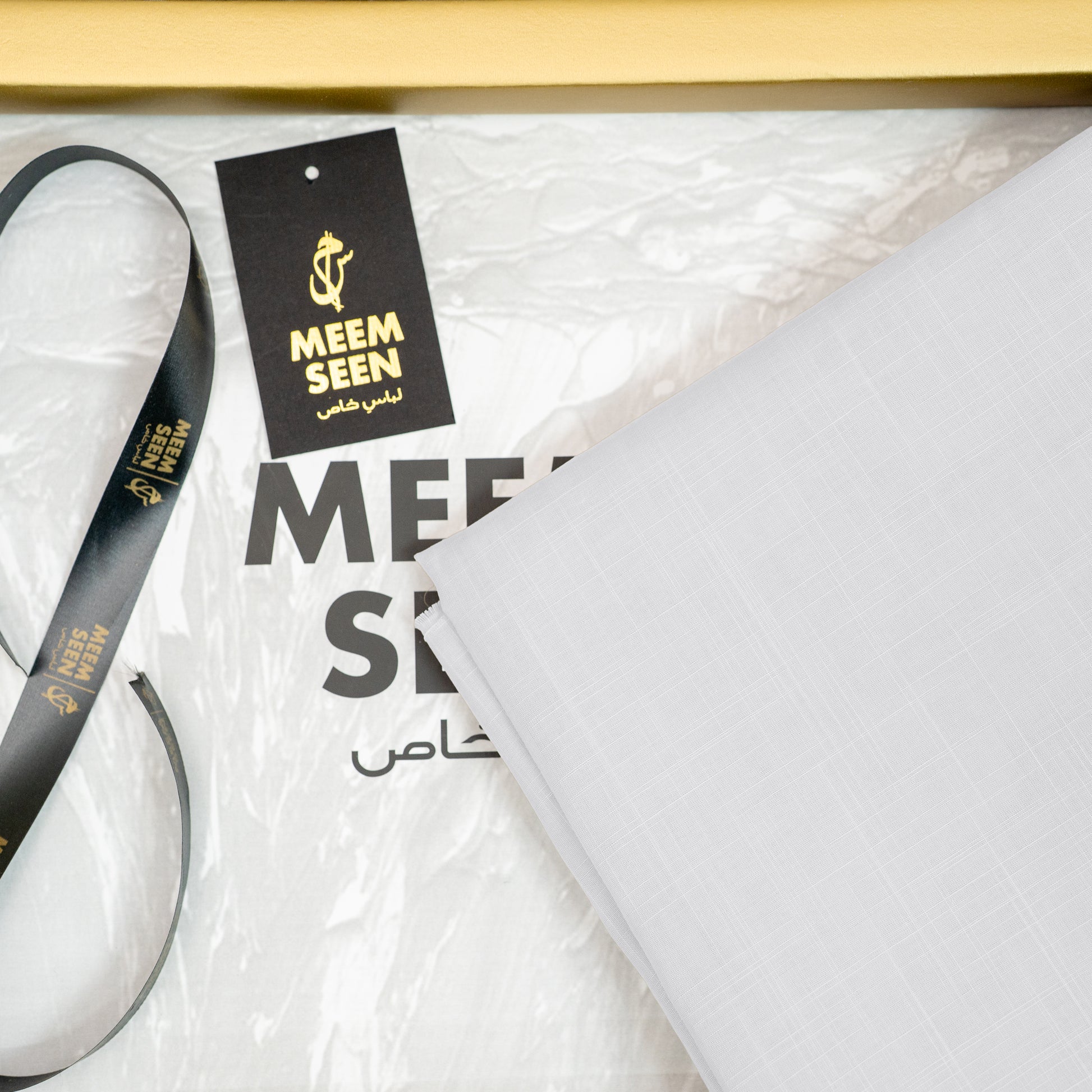 Off White Tiger Cotton Slub | Self-Design Silver Finish (54” Width) 