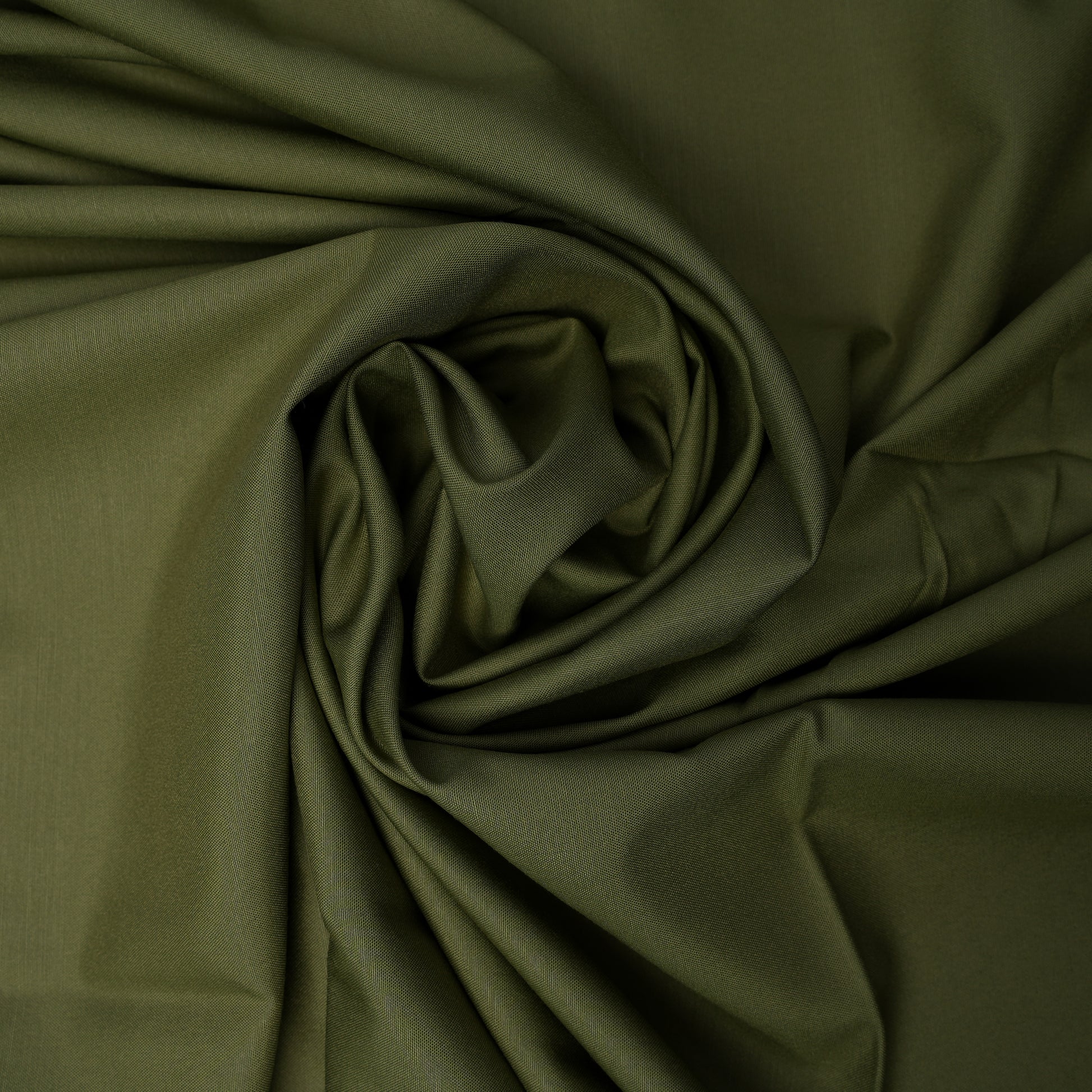 Olive Green Legacy Boski, Wrinkle Resistant Poly Viscose Blend with Glossy Smooth Finish 