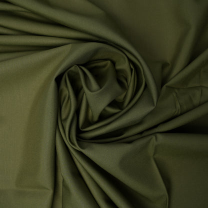 Olive Green Legacy Boski, Wrinkle Resistant Poly Viscose Blend with Glossy Smooth Finish 