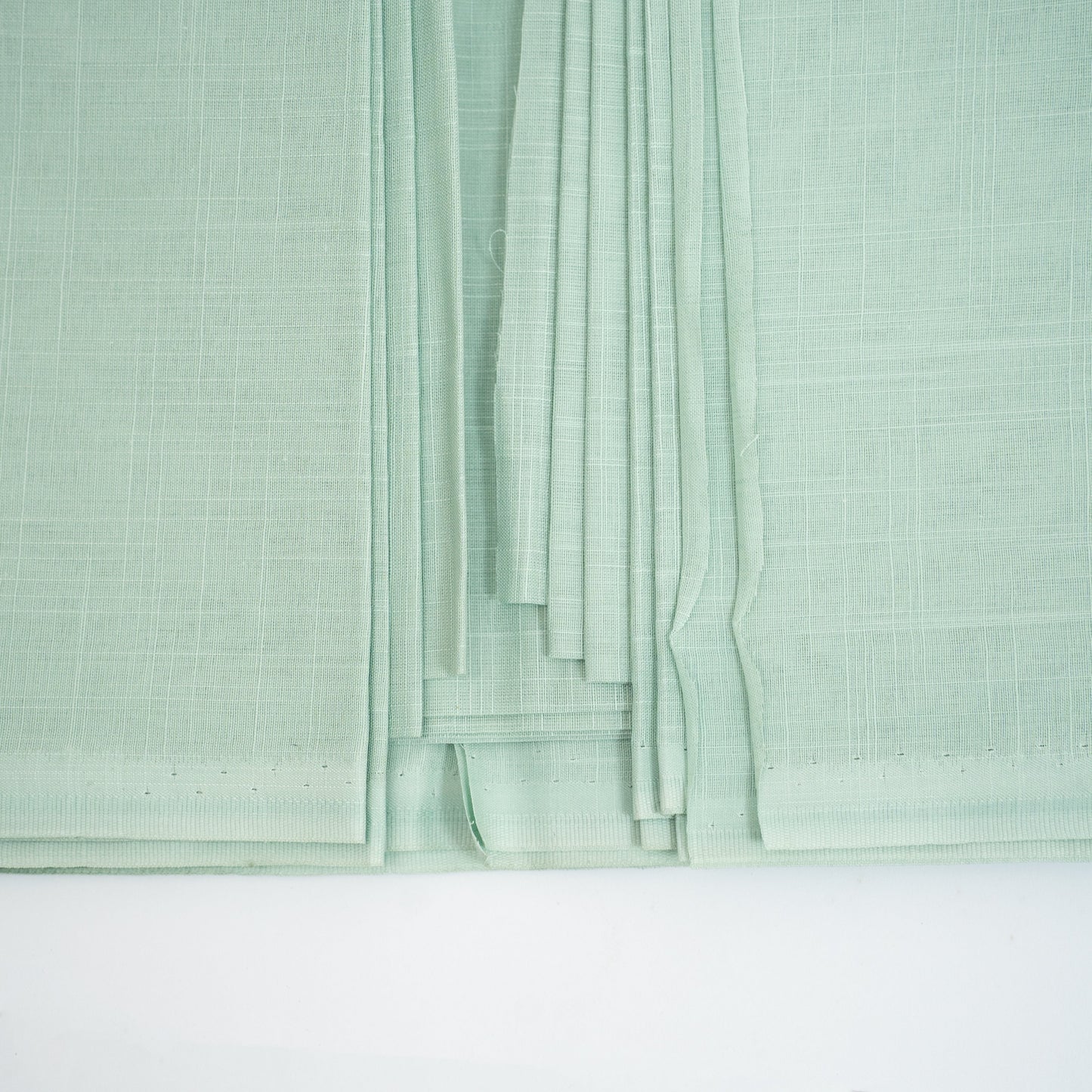 Tiger Cotton Slub | Self-Design Silver Finish (54” Width) Pastel Green 