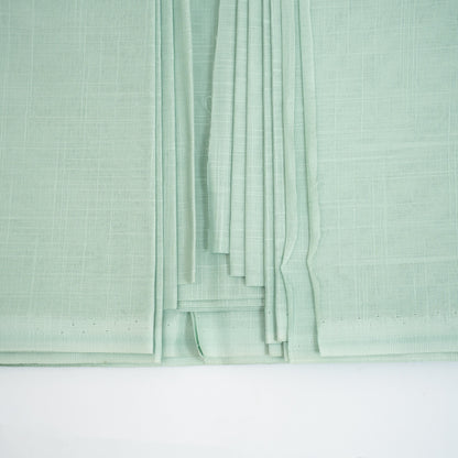 Tiger Cotton Slub | Self-Design Silver Finish (54” Width) Pastel Green 