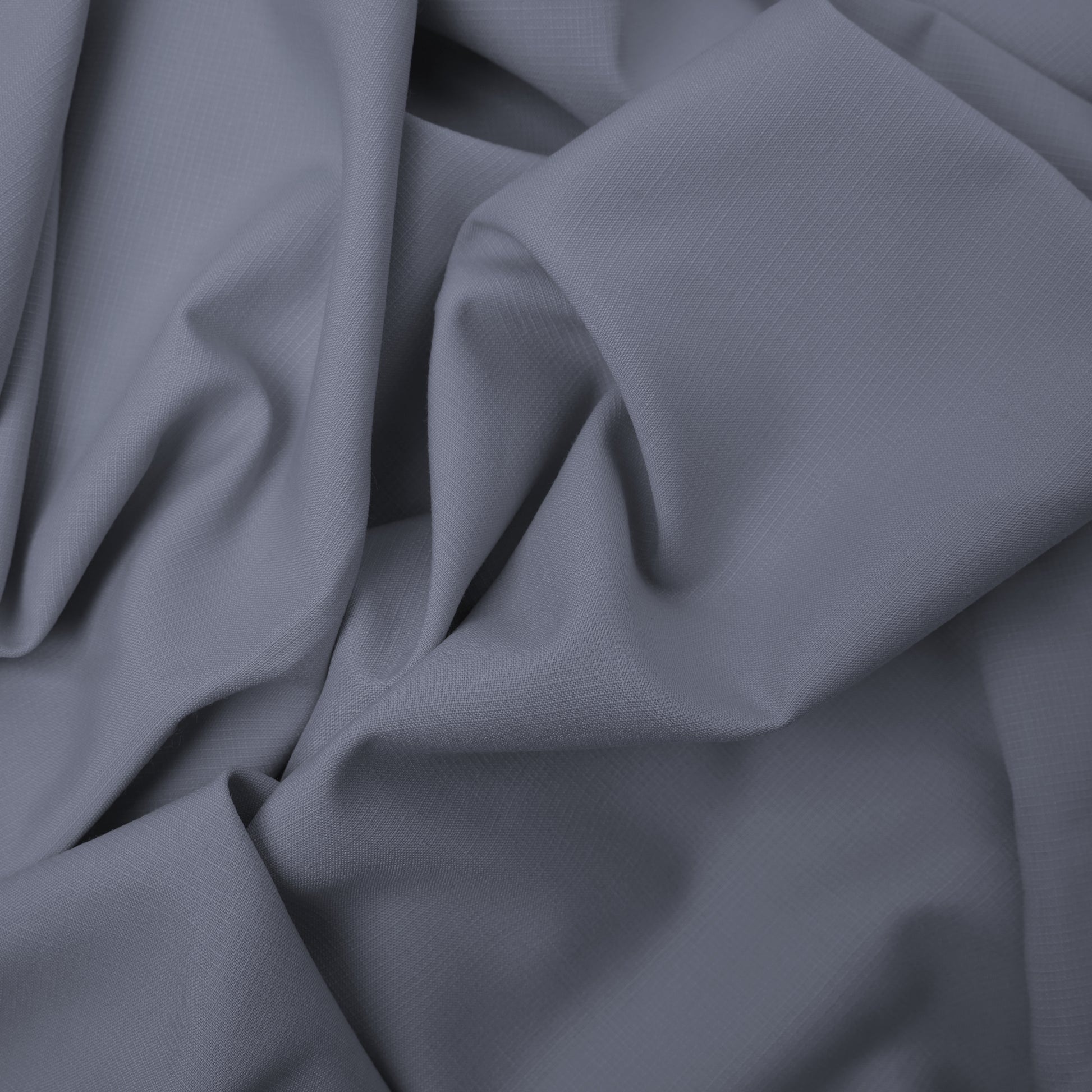 Premium Checkered Dobby Textured Wash & Wear Unstitched Fabric for Men Slate Grey