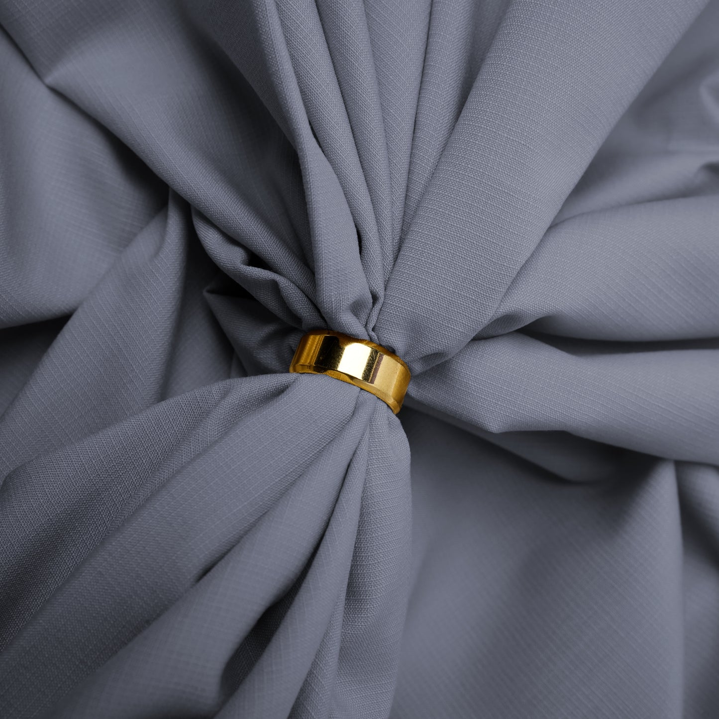 Premium Checkered Dobby Textured Wash & Wear Unstitched Fabric for Men Slate Grey