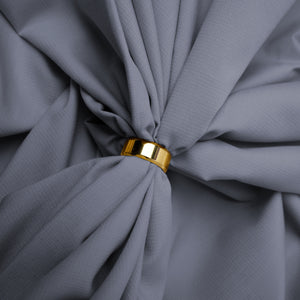 Premium Checkered Dobby Textured Wash & Wear Unstitched Fabric for Men Slate Grey