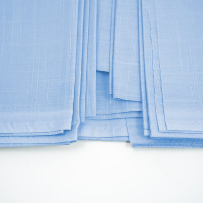 Tiger – Cotton Slub | Self-Design Silver Finish (54” Width) Sky Blue 