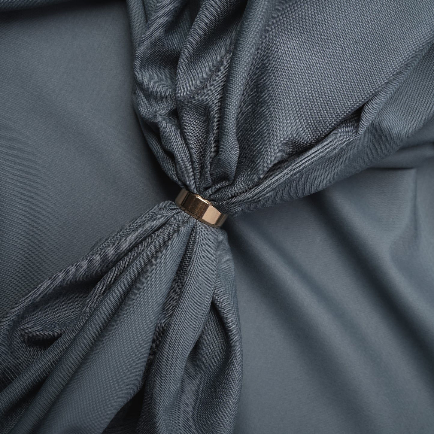 Legacy Boski, Slate Blue Wrinkle Resistant Poly Viscose Blend with Glossy Smooth Finish 