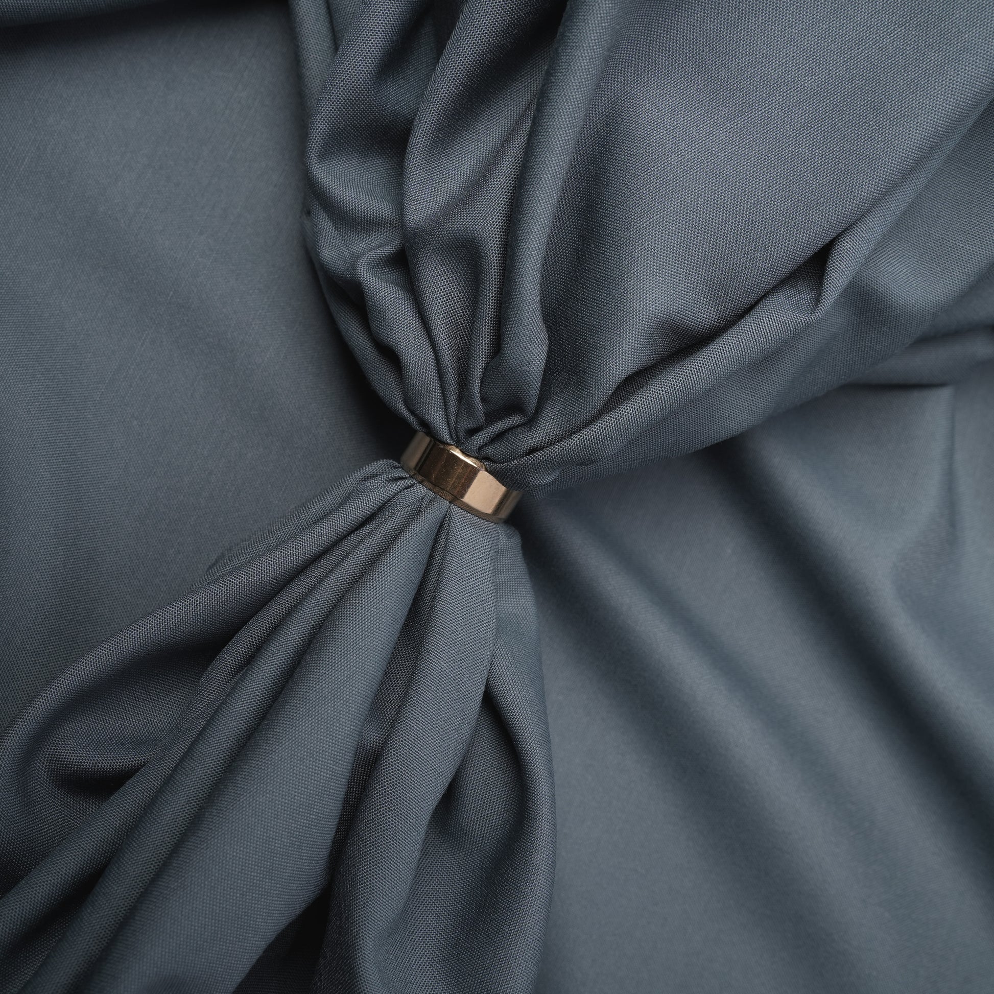 Legacy Boski, Slate Blue Wrinkle Resistant Poly Viscose Blend with Glossy Smooth Finish 