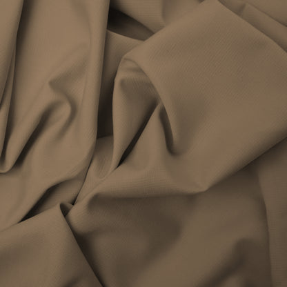 Checkered Dobby Textured Wash & Wear Unstitched Fabric for Men Matt Look Taupe