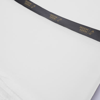 Delicate Twill/Satin | Wrinkle-Resistant Pima Cotton (54” Width) White 