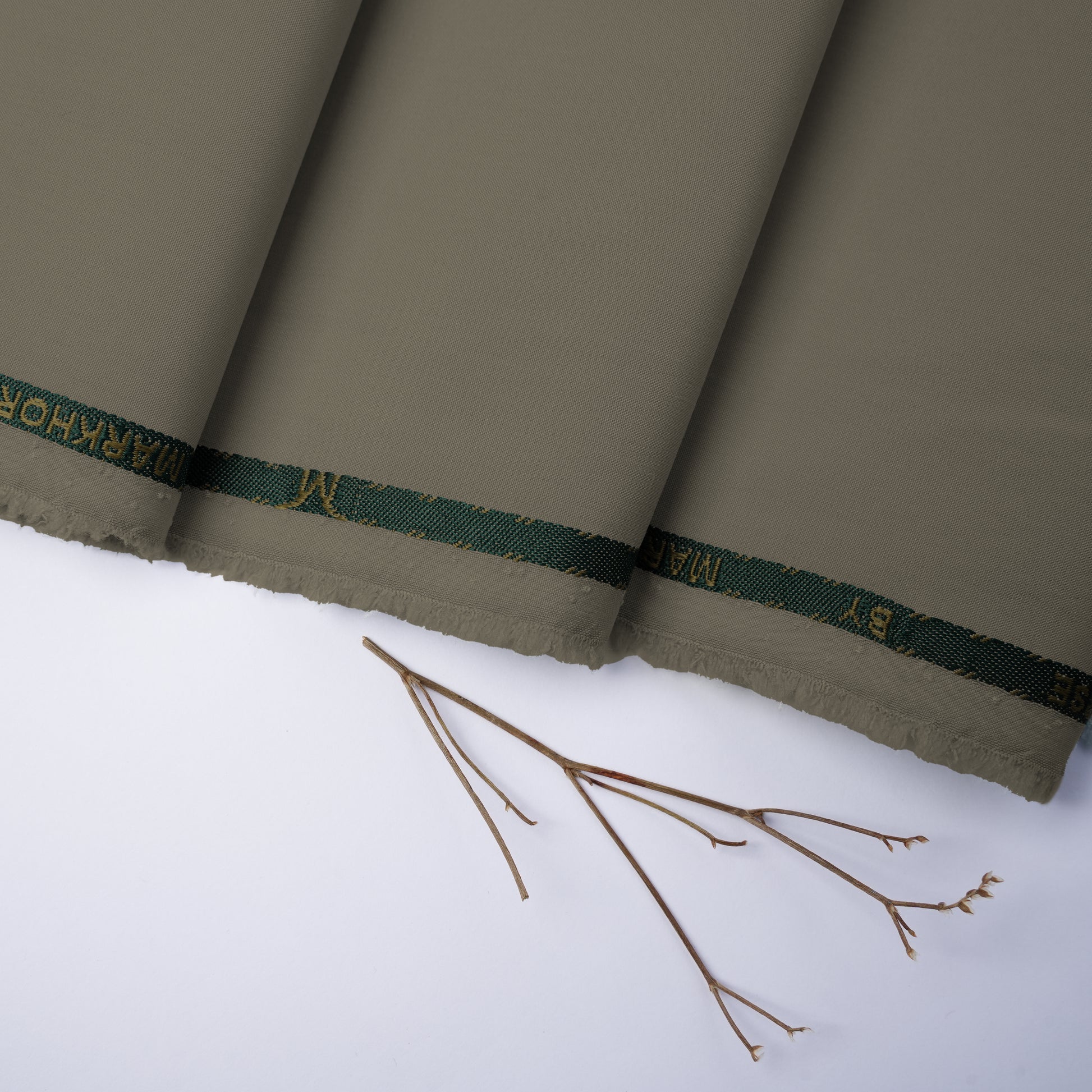 Red Horse – Walnut Brown Wash & Wear  Unstitched Fabric for Men 