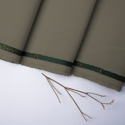 Red Horse – Walnut Brown Wash & Wear  Unstitched Fabric for Men 