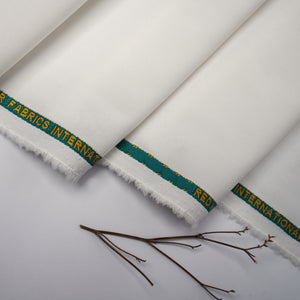 Red Horse Wash & Wear White Unstitched Fabric for Men 