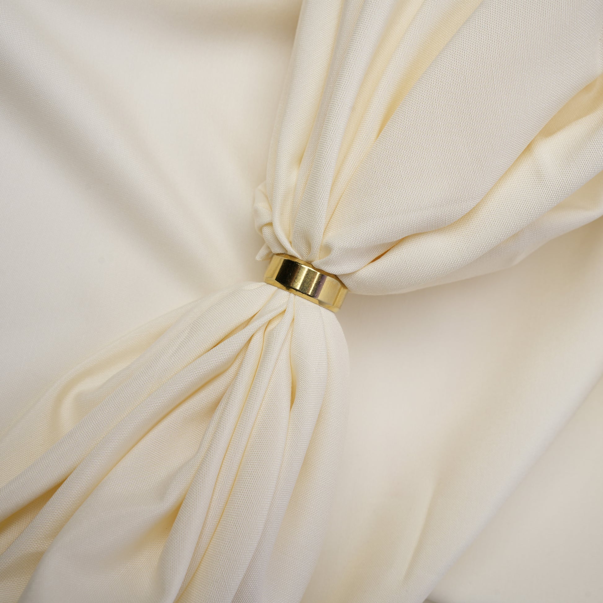 Legacy Boski, Cream Wrinkle Resistant Poly Viscose Blend with Glossy Smooth Finish