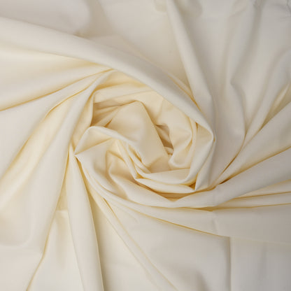 Cream Legacy Boski, Wrinkle Resistant Poly Viscose Blend with Glossy Smooth Finish