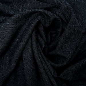 Impression Wash & Wear, Dark Navy Blue Self Design Poly Viscose Blend with Soft Finish 