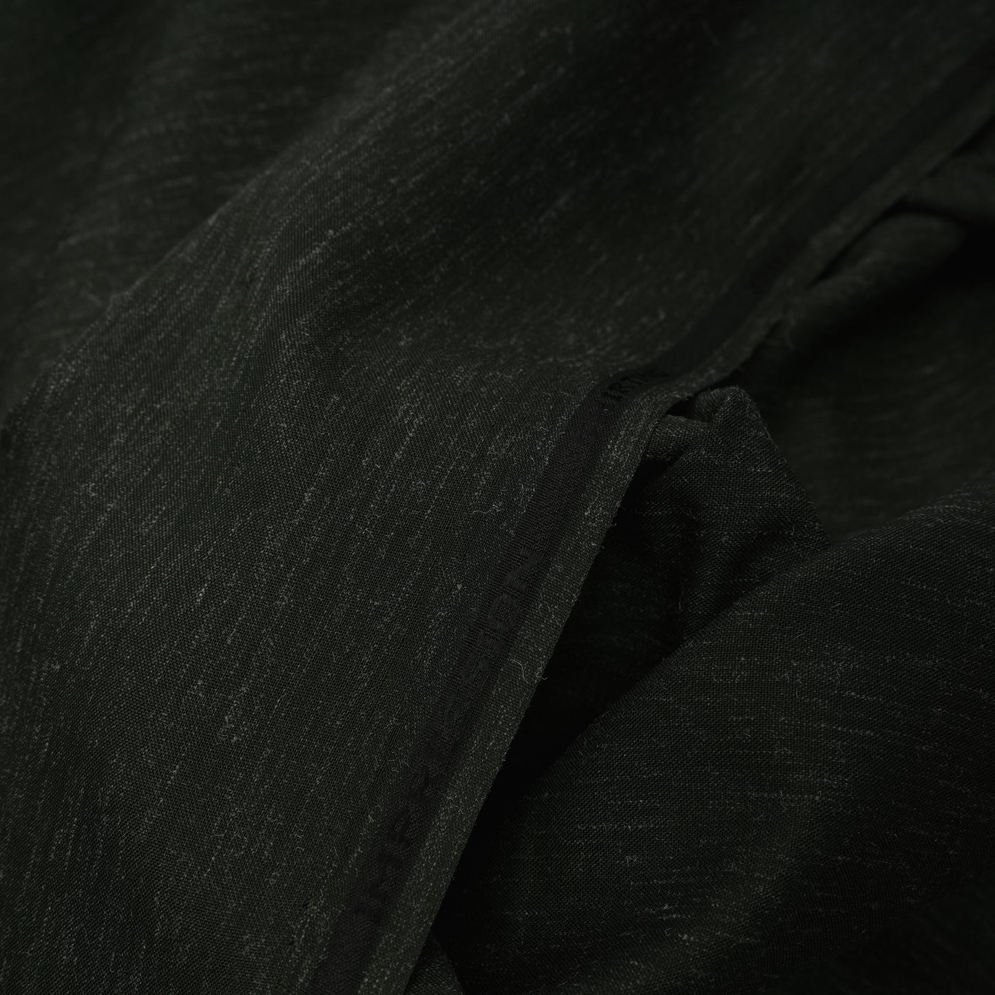 Dark Olive Impression Wash & Wear, Self Design Poly Viscose Blend with Soft Finish 