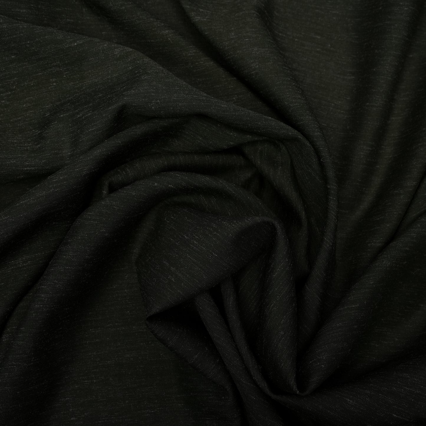 Impression Wash & Wear, Dark Olive Self Design Poly Viscose Blend with Soft Finish 