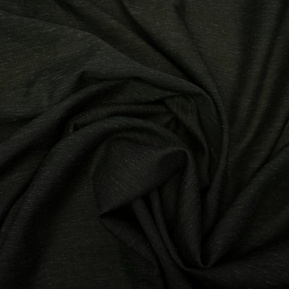 Impression Wash & Wear, Dark Olive Self Design Poly Viscose Blend with Soft Finish 