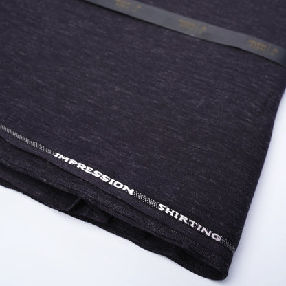 Impression Wash & Wear, Self Design Poly Viscose Blend with Soft Finish Deep Purple