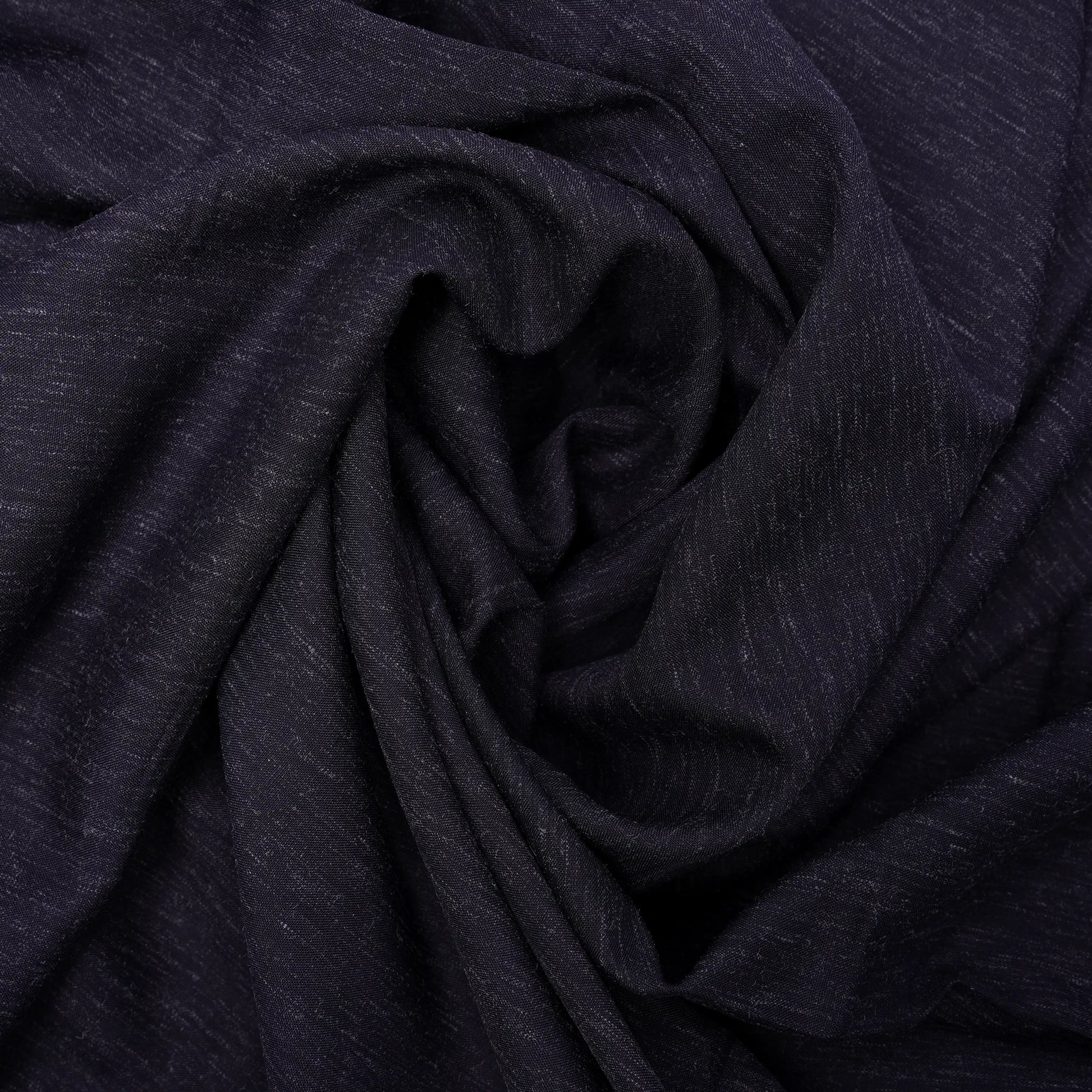 Impression Wash & Wear, Deep Purple Self Design Poly Viscose Blend with Soft Finish 