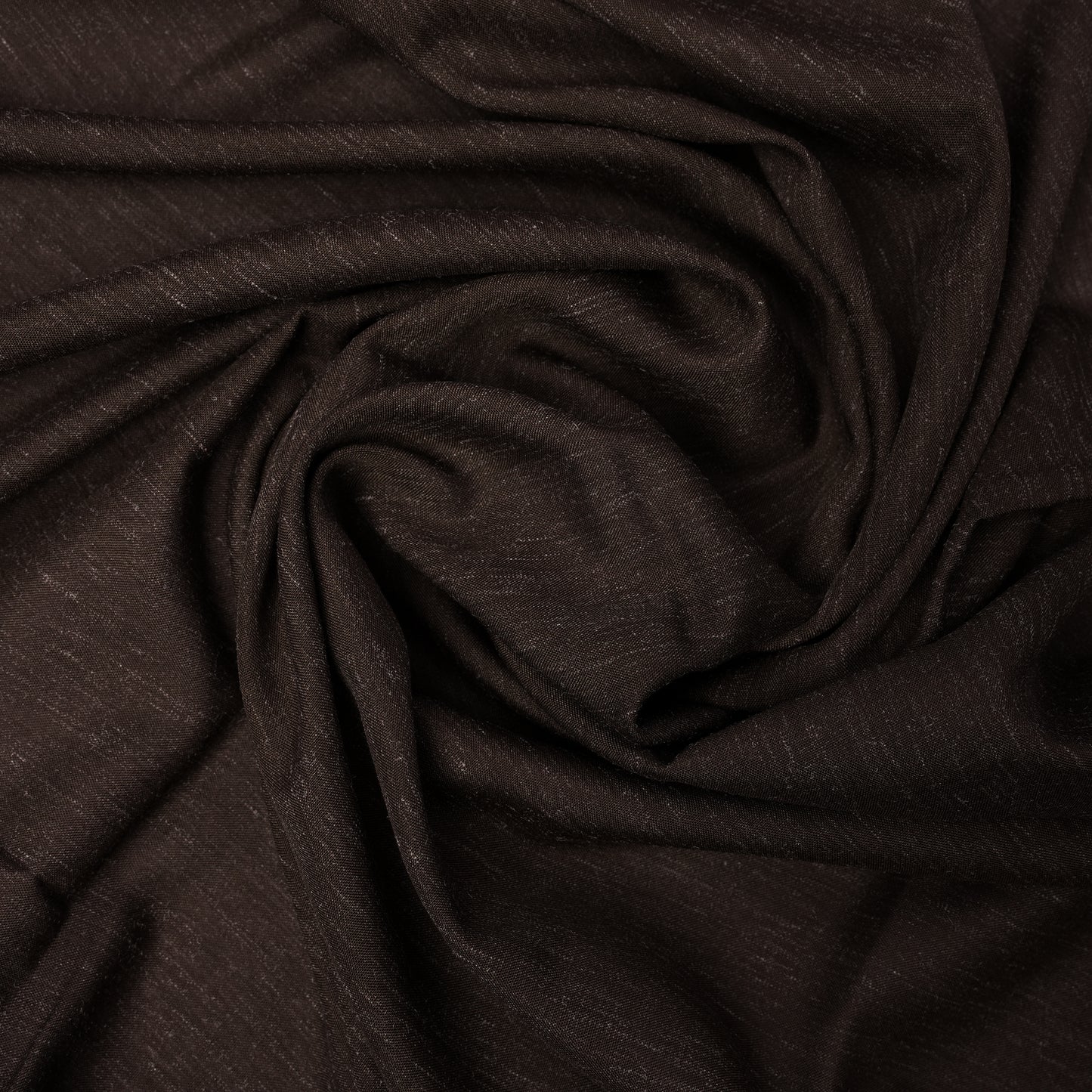 Impression Wash & Wear, Hickory Brown Self Design Poly Viscose Blend with Soft Finish 