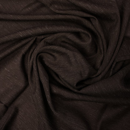 Impression Wash & Wear, Hickory Brown Self Design Poly Viscose Blend with Soft Finish 