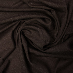 Impression Wash & Wear, Hickory Brown Self Design Poly Viscose Blend with Soft Finish 