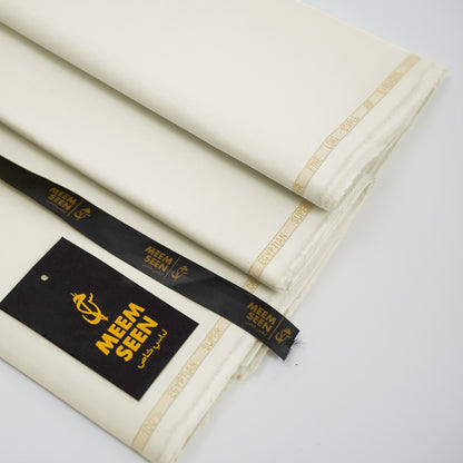 Barbados Silver Touch | Light Cream Wrinkle-Resistant Pima Cotton (54” Width) 